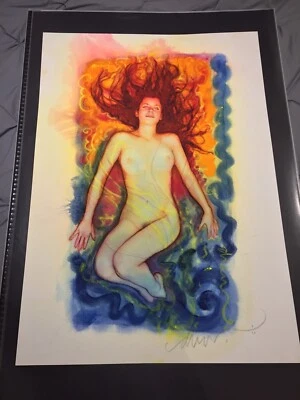 Drew Struzan, LAYING REDHEAD, Signed, Fine Art Giclee Print *VERY RARE* - Image 1 of 4
