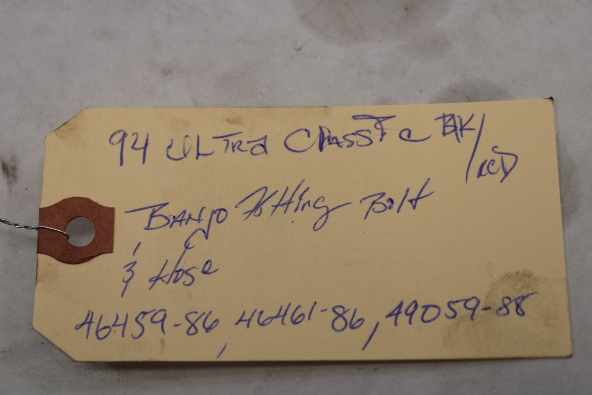 Banjo Fitting, Fitting Bolt, Hose 1994 Harley Davidson Ultra