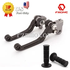 For TRX400EX 1999-2008 CNC Pivot Brake Clutch Lever w/Handle Grip Anti-slip