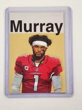 Kyler Murray Artist Signed Football Art Card 1/10