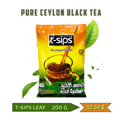 T-SIPS LEAF KAHATA 200G pure ceylon black tea