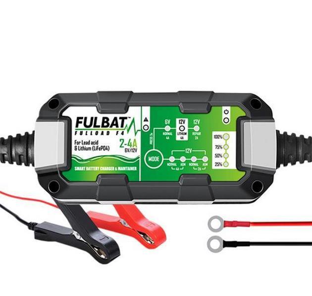 Chargeur Fulbat Fulload F4 pour l'hivernage de votre moto et scooter