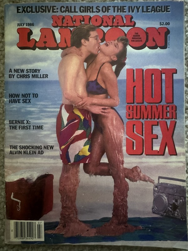 National Lampoon Magazine July 1986 Hot Summer Sex  Chicago Bears Jim McMahon ad