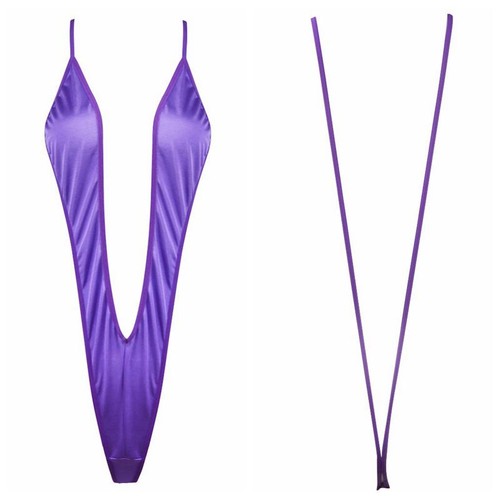 Costume da bagno Monokini donna imbracatura colpo unico pezzo perizoma body orsacchiotto - Foto 49 di 85