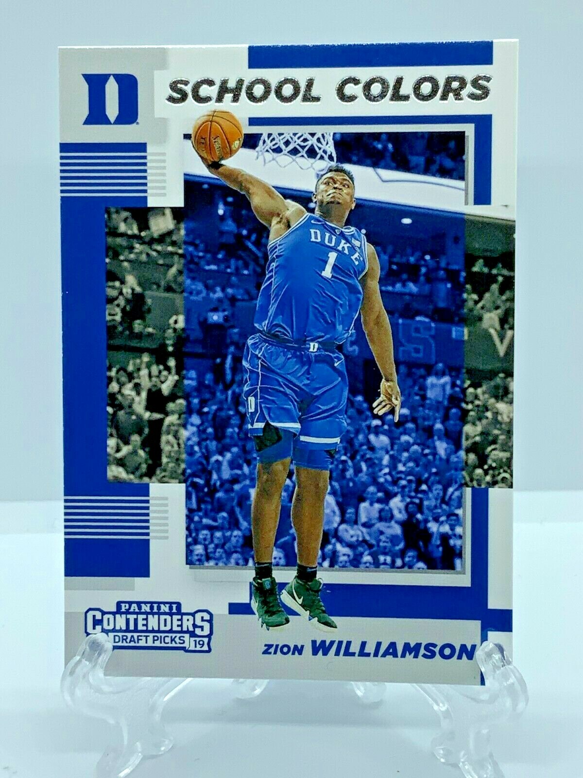 2019-20 Panini Contenders Draft Picks School Colors #1 Zion Williamson RC