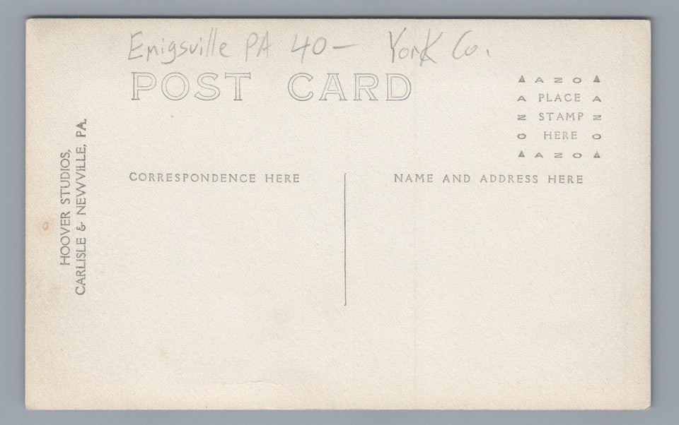 RPPC Hotel near EMIGSVILLE PA York County Vintage Real Photo Postcard