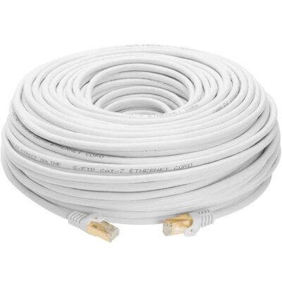 75FT CAT7 S/FTP Network Outdoor High Speed 10Gbps Shielding Ethernet Cable RJ45