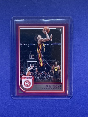 Trae Young 2022-23 NBA Hoops #80 Purple Parallel Atlanta Hawks | eBay