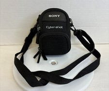 Sony Cybershot LCS-CSD Cyber Shot Black Carry Camera Case Belt Loop Great Cond.