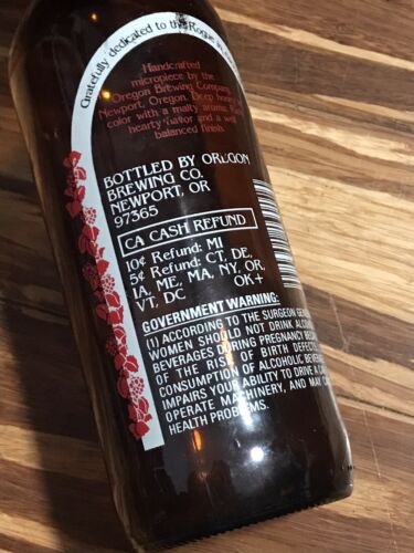 Rogue Dead Guy Ale Empty Beer Bottle & Cap - Vintage 1996 Newport OR Brewery - Picture 13 of 18