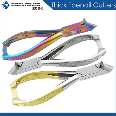 Toe Nail Cutter Moon Shape Men Thick Ingrown Podiatrist Toenail Clipper Nippers