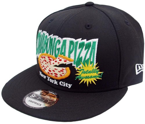 New Era Teenage Mutant Ninja Turtles TMNT Pizza Black Snapback Cap 9fifty OSFA - 第 1/1 張圖片
