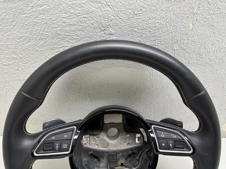 Volante Audi S6 P301102 2017 2018 con cambio de paleta 3 radios 39 k millas OEM Foto 2 de 4