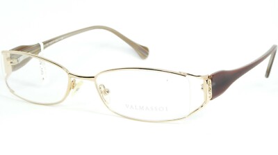 GIORGIO VALMASSOI VL-185 1 Gold Brille W/Kristalle 53-17-138mm Italien