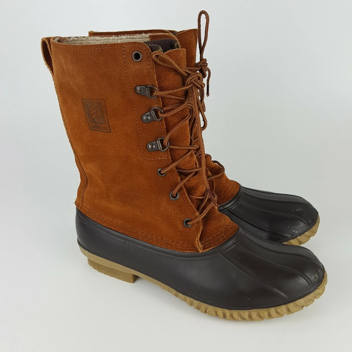 Lacrosse slip top on duck boots