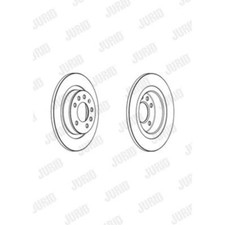 JURID Bremsscheiben hinten Ø278 mm Voll beschichtet für Opel GT Cabriolet