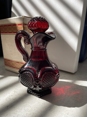 Vintage Avon Ruby Red 1876 Cape Cod Collection Cruet/Perfume Bottle ...