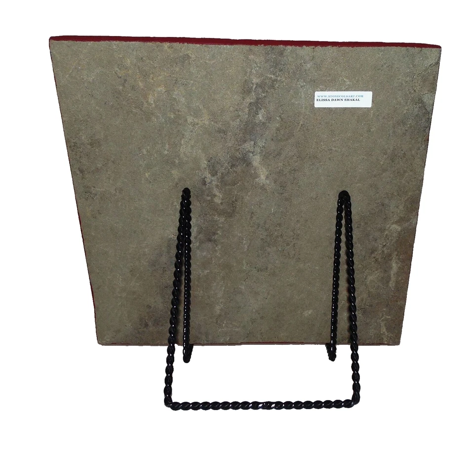 Heavy Metal/Rock Music Ronnie James Dio Tribute Painting Flagstone Art By Artist - Image 3 of 4