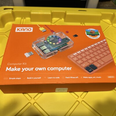 Kano Make Your Own Computer Kit Element 14 Raspberry Pi Model B Learn  Code App