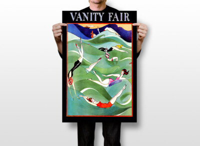Vanity Fair Magazine Cover Ladies Swim Ocean Art Wall Room Poster