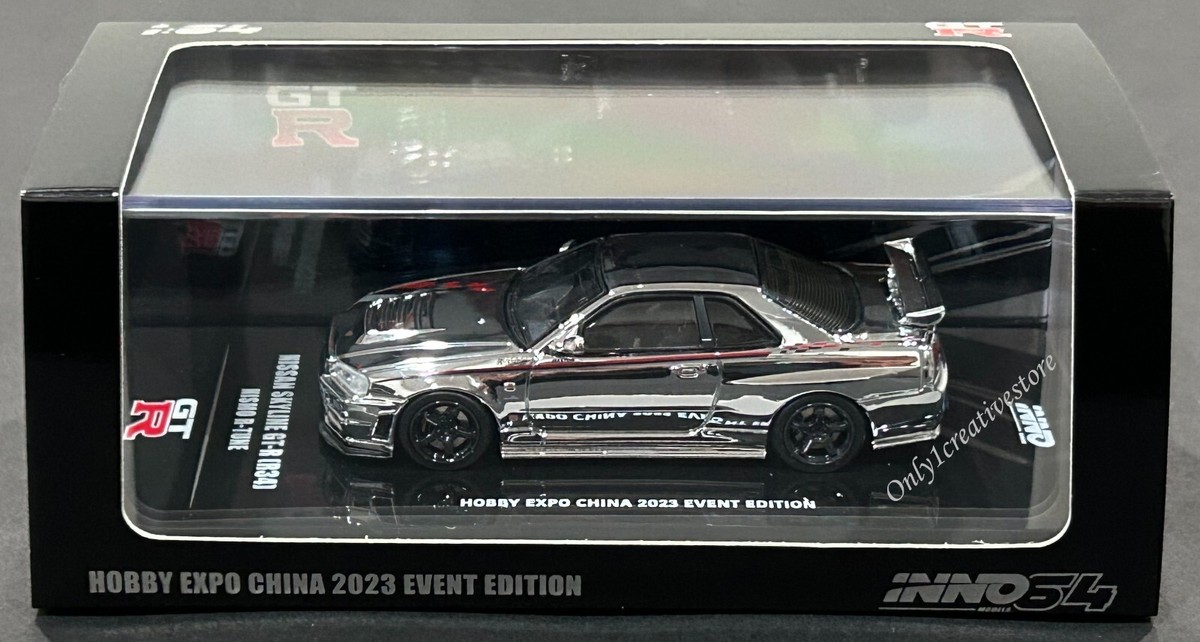 イノモデル64日産スカイラインGT-RR34R-TUNE INNO64 NISSAN SKYLINE GT-R R34 R-TUNE ORANGE METALLIC SEALED