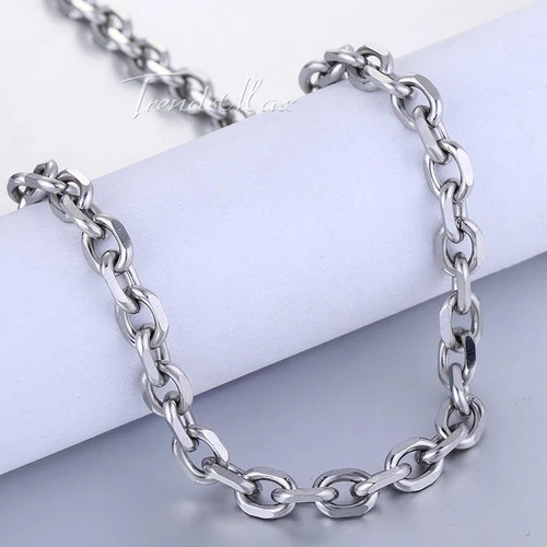 2.5/3/4/6/9mm Cable Rolo Link Stainless Steel Mens Boys Chain Necklace 18-36" image 11
