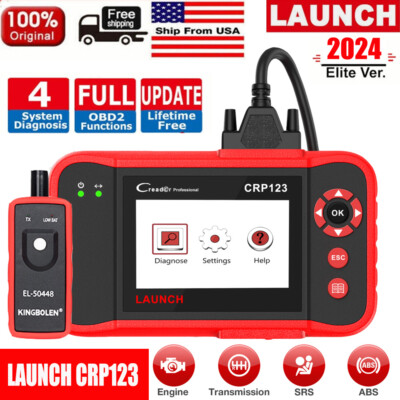 2026 LAUNCH CRP123 Car OBDII Diagnostic Scanner Tools SRS ABS Engine Code Reader