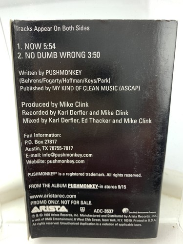 Pushmonkey 1998 Sampler (Cassette Single) - Picture 2 of 2
