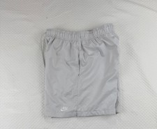 NWOT Nike Club Woven Flow Shorts Mens Medium Photon Dust Embroidered Stretch