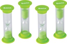 Teacher Created Resources 5 Minute Sand Timers - 1 Count Pack of 1 , Green