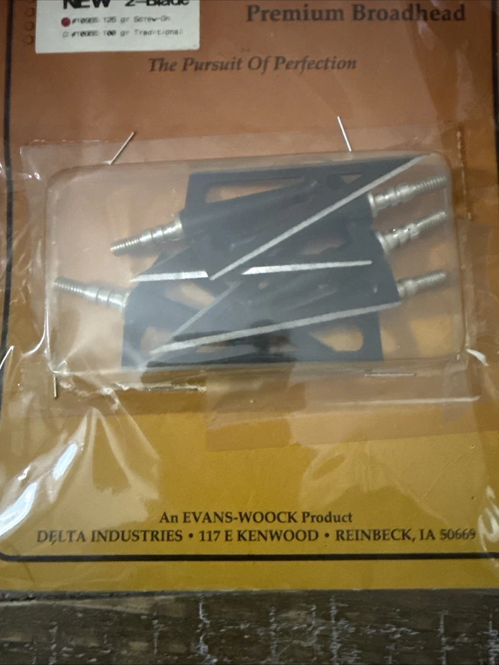 RARE Delta #10965 125GR. 5pcs 2 Blade Screw-On Rothhaar Snuffer Broadhead-SHIP24 - Image 2 of 4