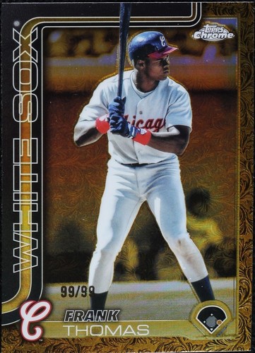 2025 Topps Gilded Collection Frank Thomas Gold Wave Refractor /75 
