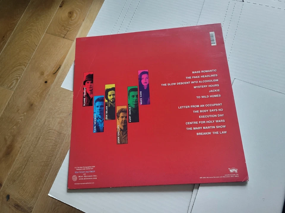 THE NEW PORNOGRAPHERS - Mass Romantic (LP) INNER SLEEVE Neko Case VG+/EX - Image 3 of 4