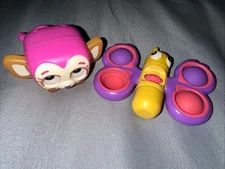 Squirkies Fidget Pet Monkey & Butterfly Pink