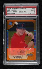 2005 Bowman Draft Chrome Gold Refractor 23/50 Jed Lowrie #BDP93 PSA 9 MINT uk2