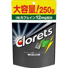 Clorets XP Gum Sharp Mint flavor Pouch type 250g Mondelez Japan