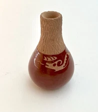 Vintage JoAnn Million Miniature Pottery Vase. Santa Clara Pueblo.  1979.  Signed