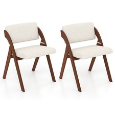 Set of 2 Dining Chairs Folding Kitchen Chair Portable Commercial Seat