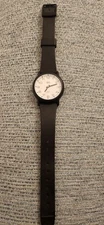Timex Indiglo Watch Unisex Black Plastic Water Resist Light Battery White Quartz