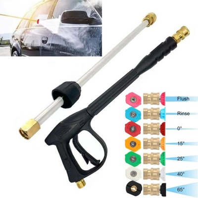#ad High Pressure Car Power Washer Gun Spray Extension Wand Lance7 Nozzle Kit M22 $21.84