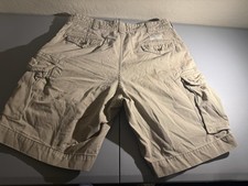 Vintage Polo Ralph Lauren Utility Cargo Shorts 35 Chino Khaki Cotton Y2K