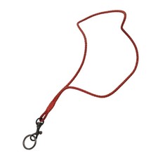Bottega Veneta Intrecciato Leather Neck Strap Red