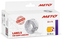 Meto Etiketten FüR Preisauszeichner 22 X 16 Mm Orange 6 Rollen à 1.000 Etiketten