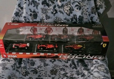 New Burago  Formula 1 Racing Die-Cast 1:43 6 Pack Collectors Set Ferrari F1