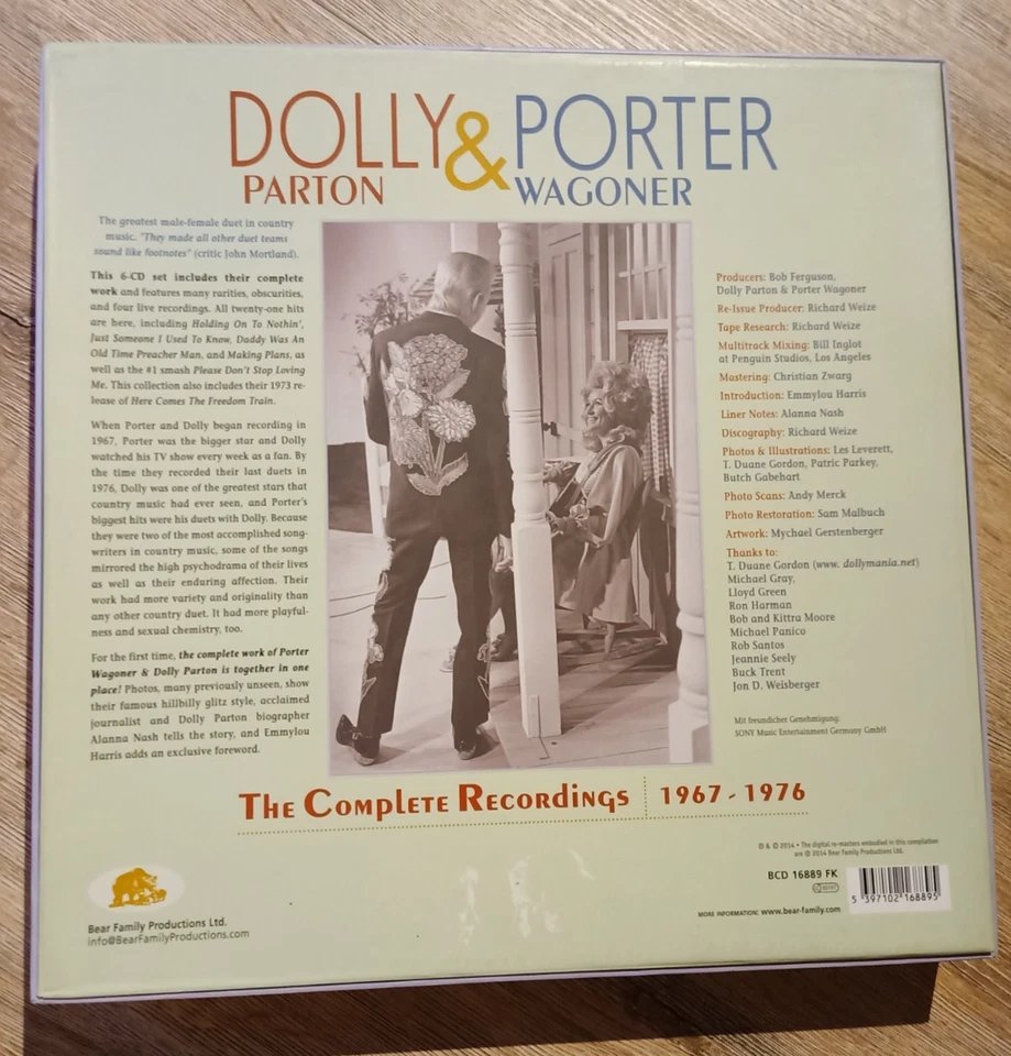 Dolly Parton & Porter Wagoner – Just Between You And Me - 6 CD Box Set plus Buch - Bild 3 von 4