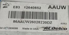 Plug & Play ACDelco Engine ECU, 12640852, AAUW, E83, 12636386