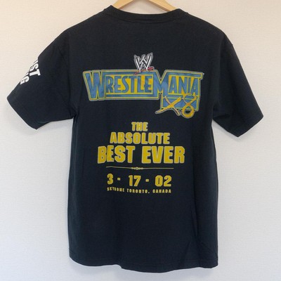 WWE T-Shirt The Rock vs Hogan WrestleMania 18 2002 Used | eBay