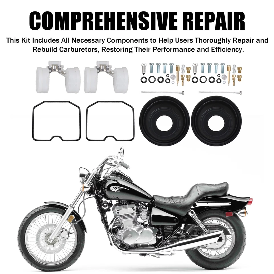 Kit de reparación de carburador de reconstrucción para Kawasaki Vulcan 500 EN500C LTD 1996-2009 Foto 4 de 4