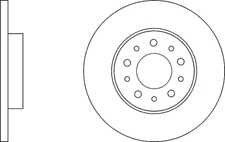 Solid Brake Discs and Pads Rear Proformer PBD8158+PBP7198 fits FIAT 500L