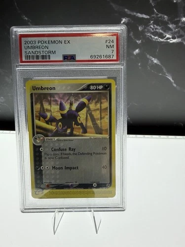 2003 POKEMON EX UMBREON SANDSTORM -PSA 7
